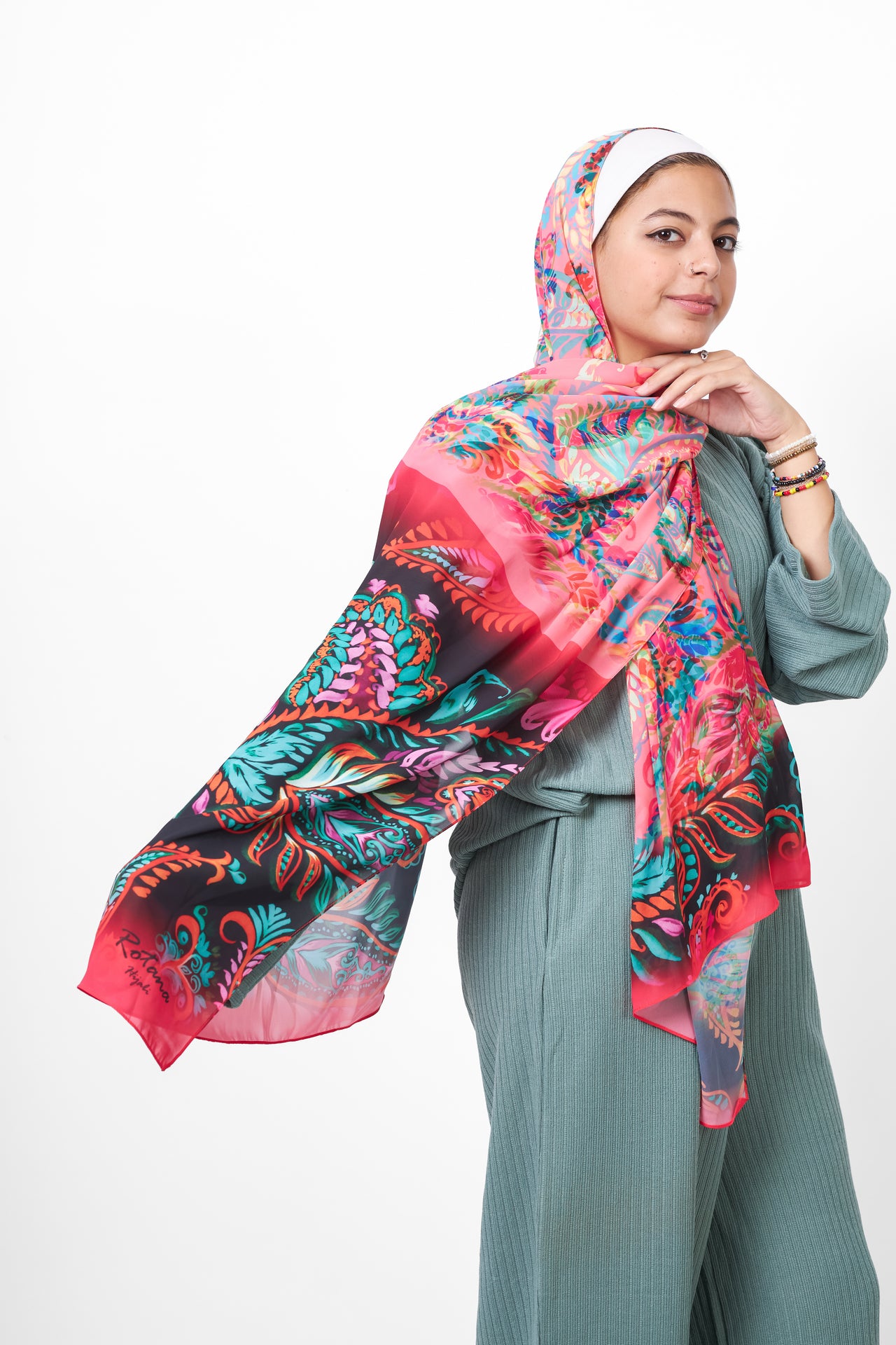 The Paisely Chiffon Scarf