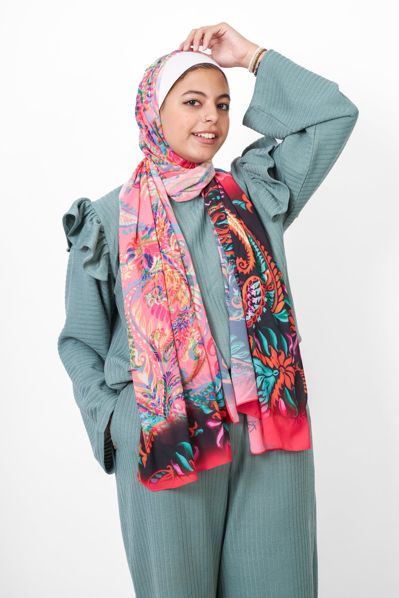 The Paisely Chiffon Scarf