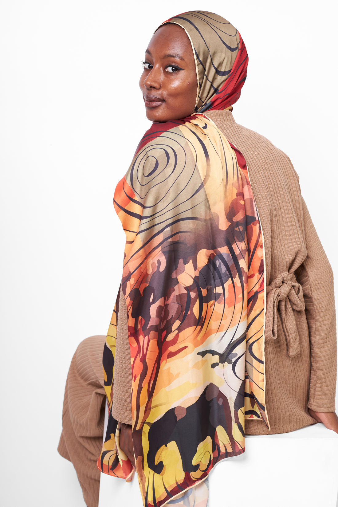 The Sahara Satin Scarf