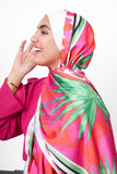 The Blossom Satin Scarf - Pink