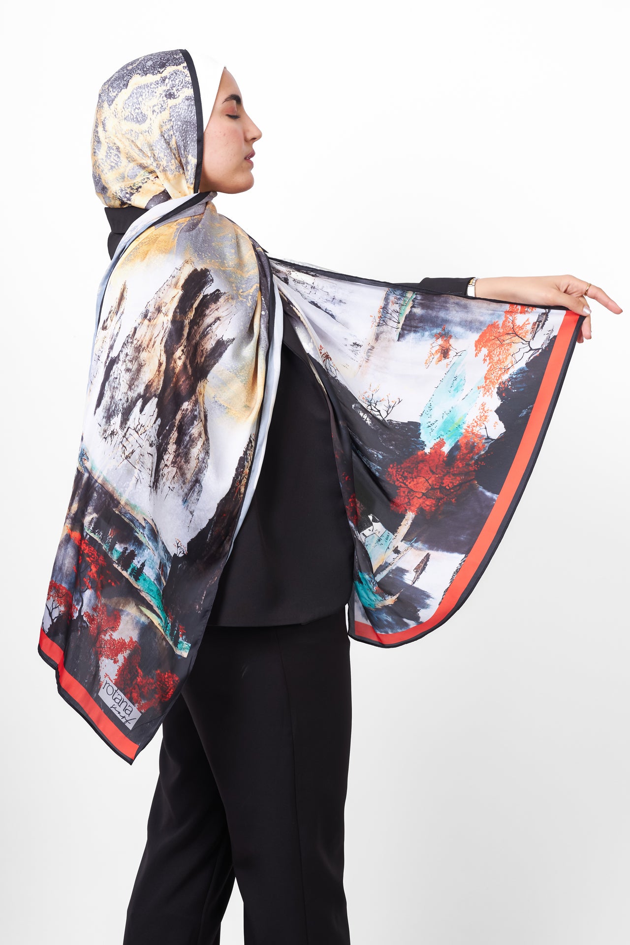 The Blaze Satin Scarf
