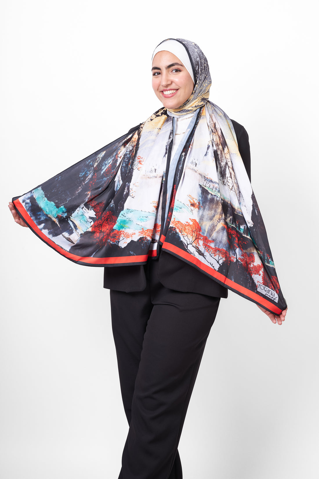 The Blaze Satin Scarf