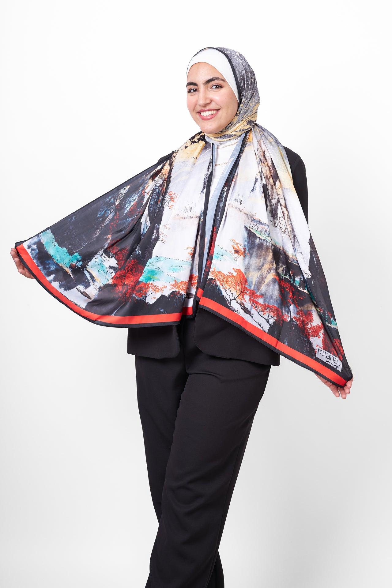 The Blaze Satin Scarf