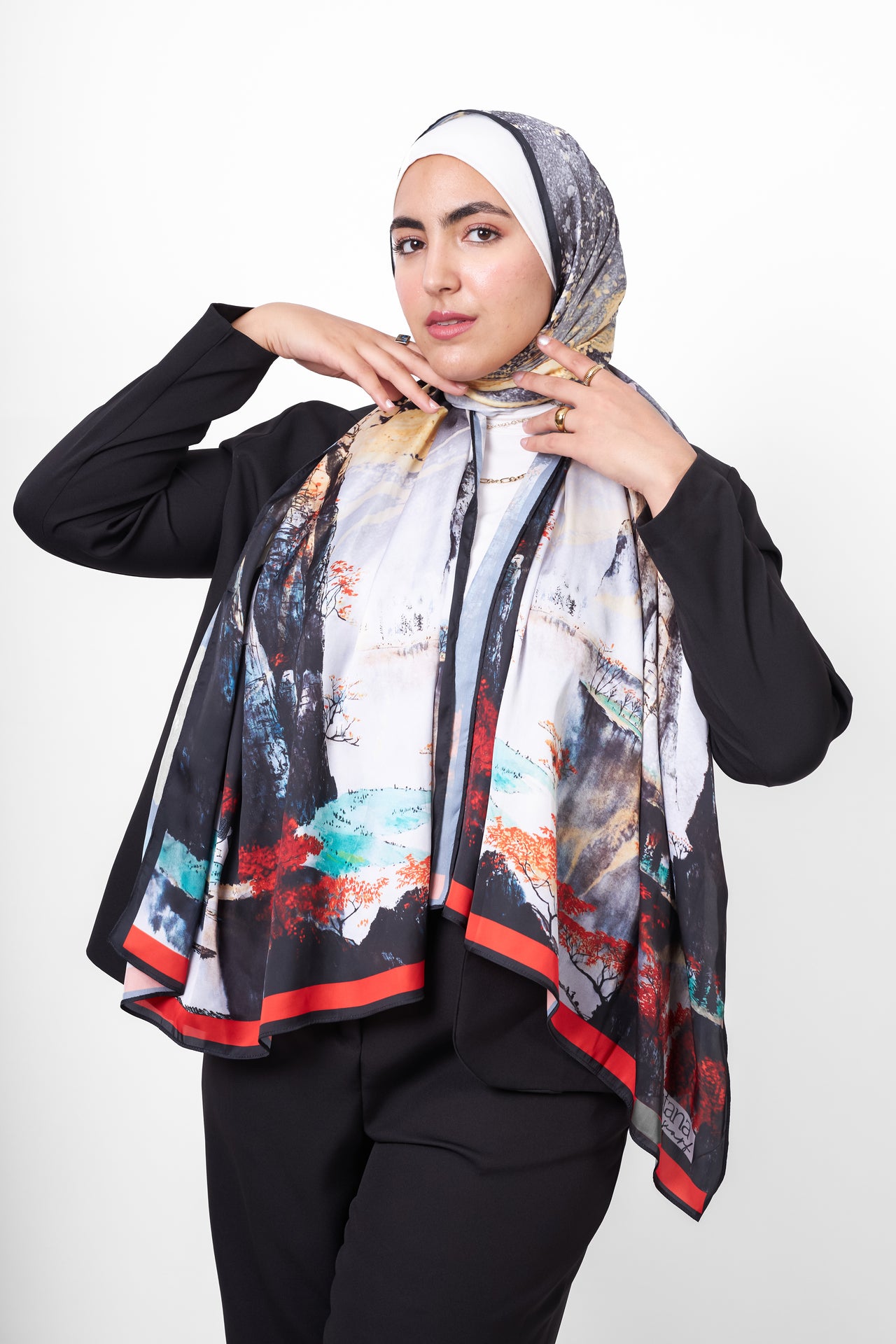 The Blaze Satin Scarf