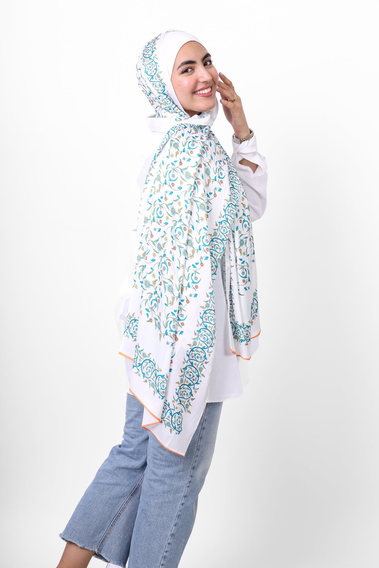 The Daisy Satin Scarf