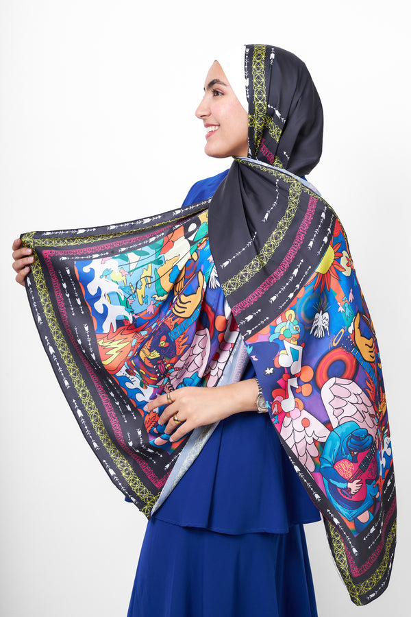 The Music Satin Scarf