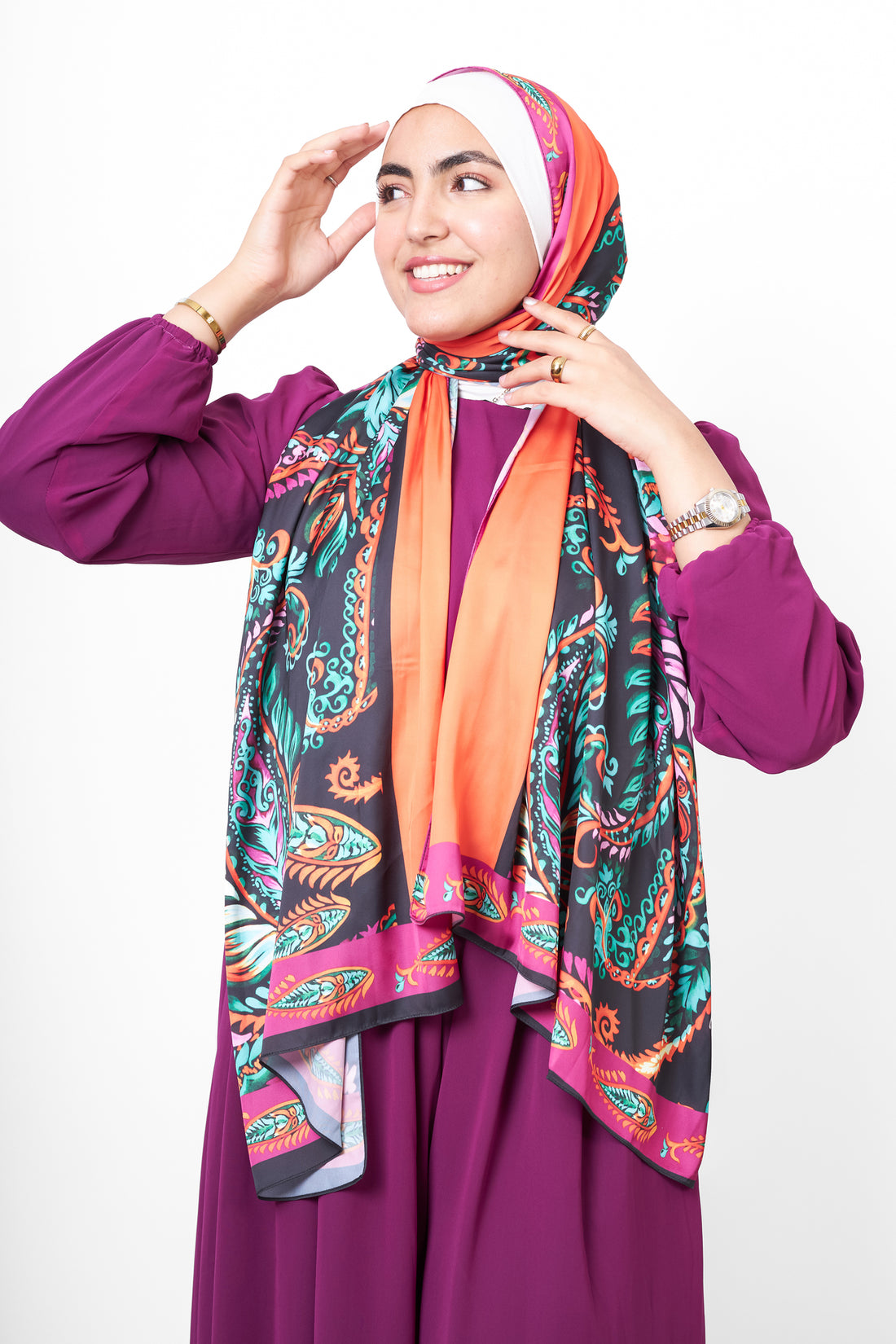 The Midnight Satin Scarf