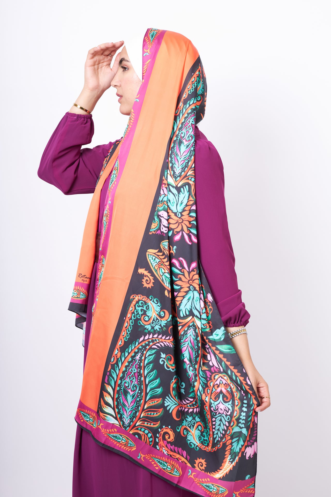 The Midnight Satin Scarf