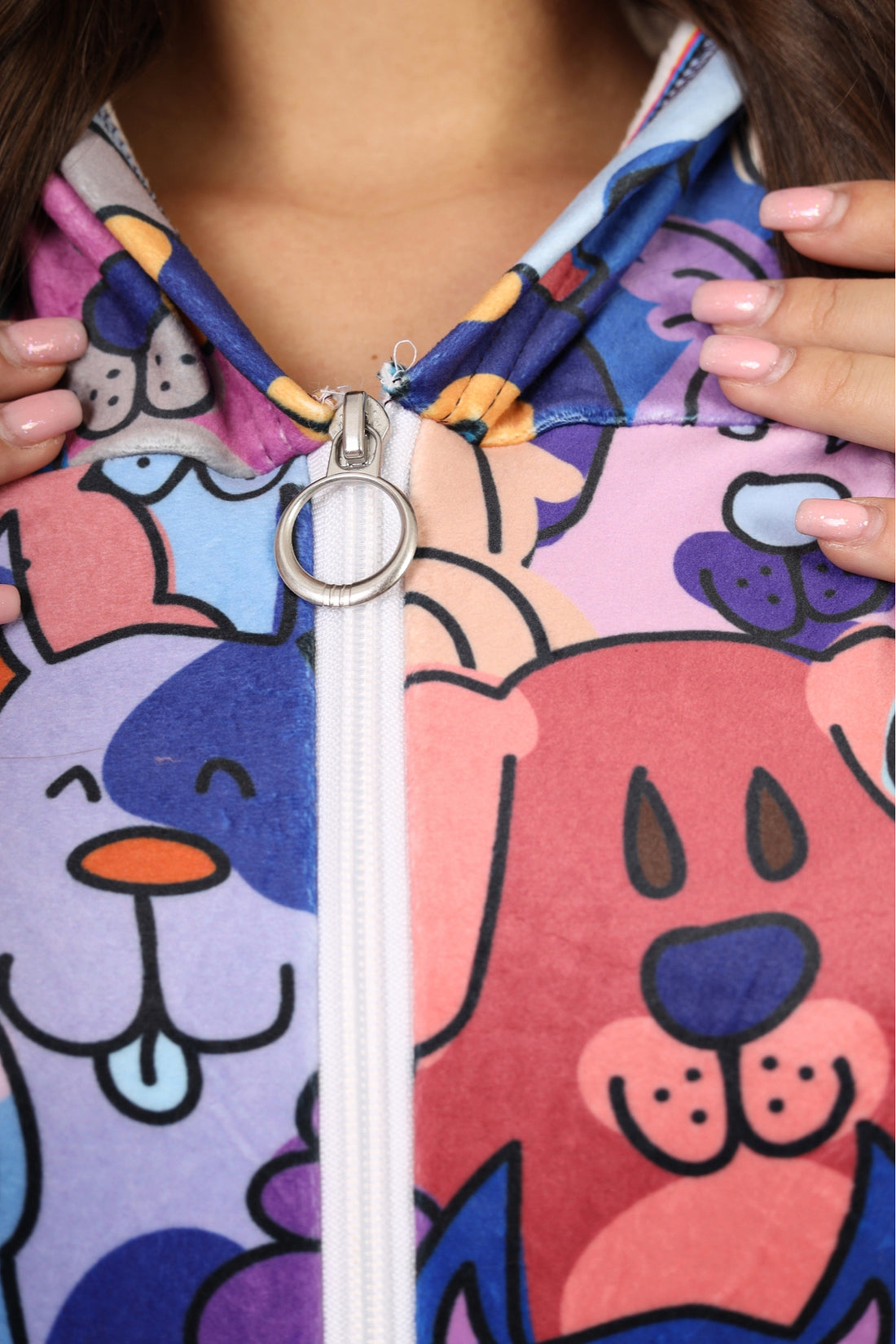 Dogmum velvet onsie - purple