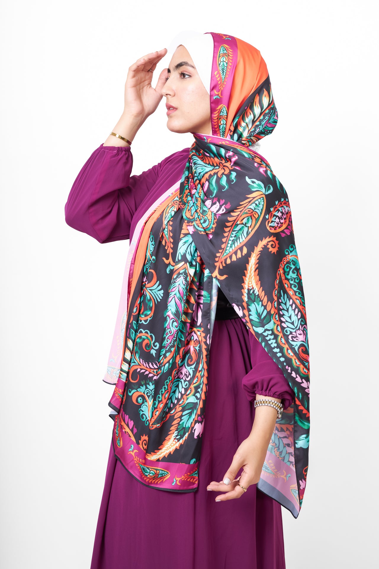 The Midnight Satin Scarf