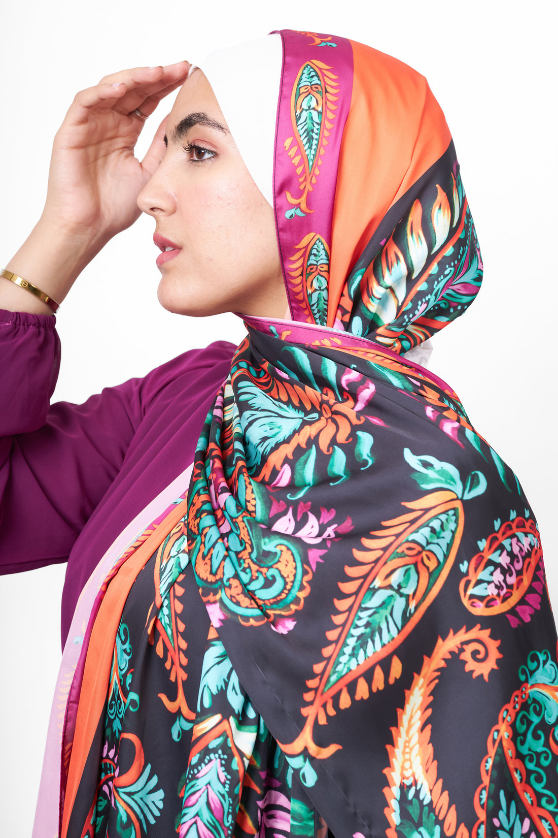The Midnight Satin Scarf