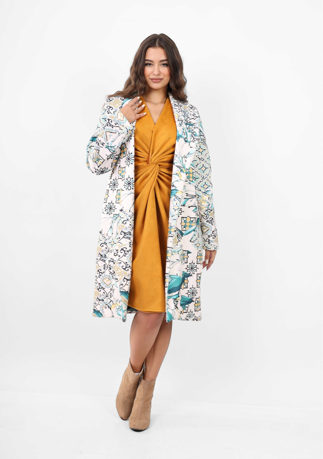 The beige Wool Coat