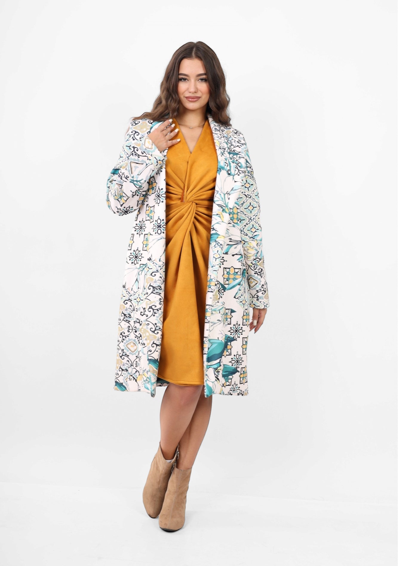 The beige Wool Coat