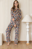 Teddy Stripe Pjs Set