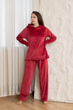 Comfort Hoodie Lounge Set - Maroon