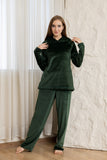 Comfort Hoodie Lounge Set - Emerald Green