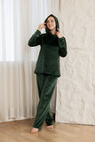 Comfort Hoodie Lounge Set - Emerald Green