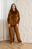 Comfort Hoodie Lounge Set - Brown