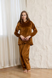 Comfort Hoodie Lounge Set - Brown