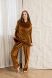 Comfort Hoodie Lounge Set - Brown