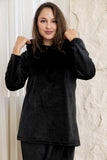 Comfort Hoodie Lounge Set - Black