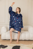 Starry Night Comfort Hoodie Blanket - Stars Pattern