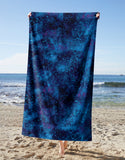 Dark Blue Cosmos - Beach Towel