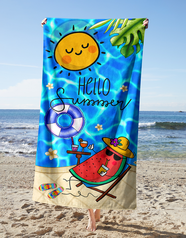 Hello Summer - Beach Towel