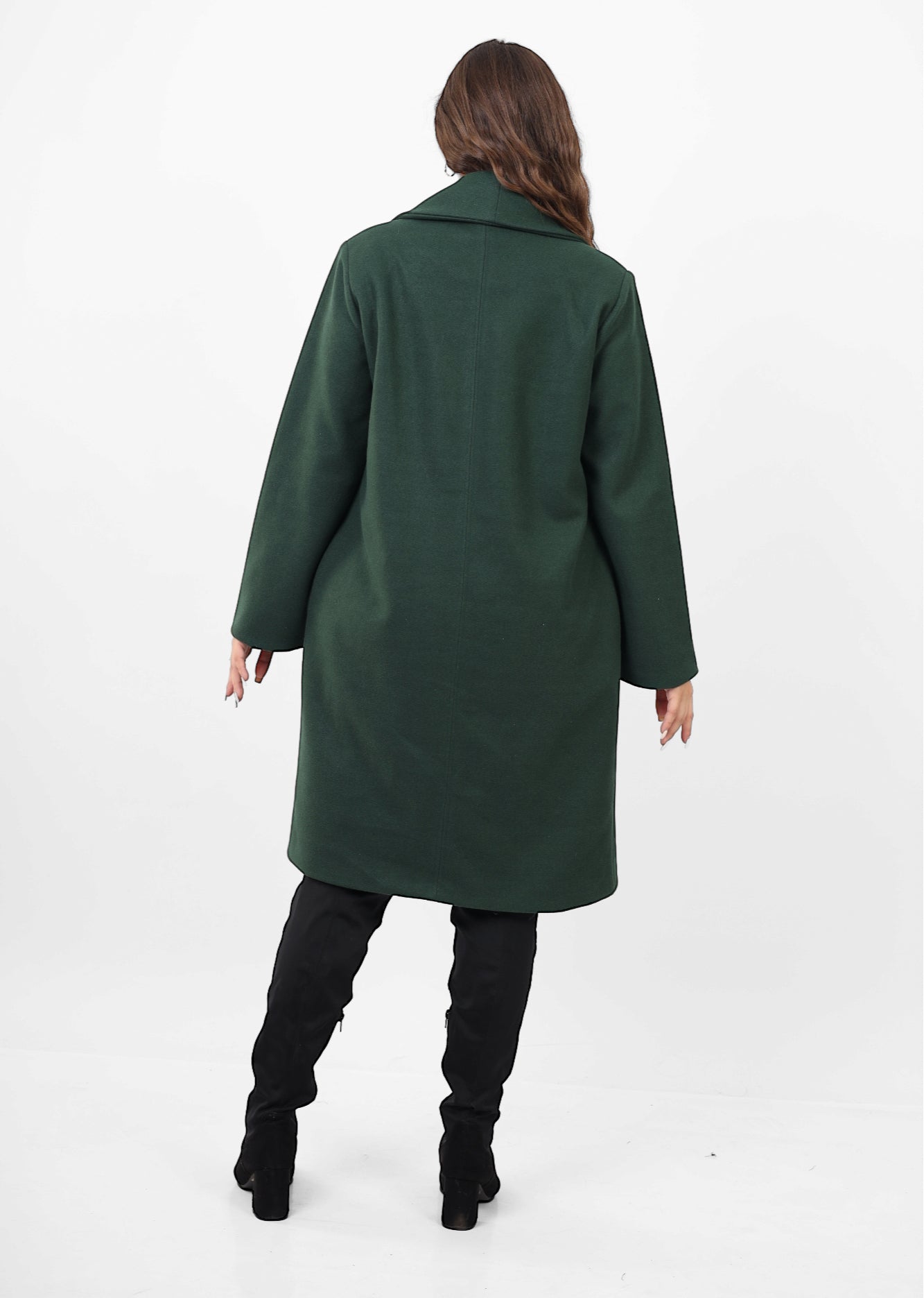 The Wool Coat - Emerald green