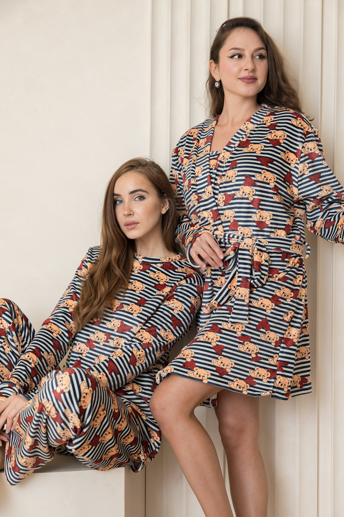 Teddy Love 5-Piece Pjs Set