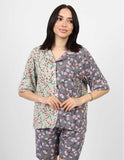 Short sleeved Pajama Set - Grey