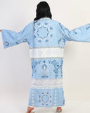 Lotus Linen Abaya kimono - Baby blue