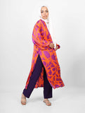 Blossom silk kimono - Orange