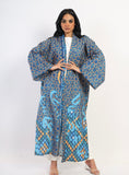 Holy Linen Abaya kimono - blue