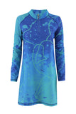 Blue splash basic top