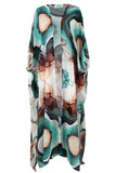 Marbled oasis Chiffon Kimono