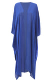 Royal chiffon kimono - Royal blue