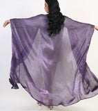 Organza Shimmer Saudi kimono - Purple