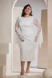 Butterfly Sleeve Dress - White