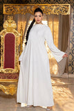 Serene White Pleated Dress