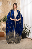 Royal Heritage Embroidered Velvet Abaya