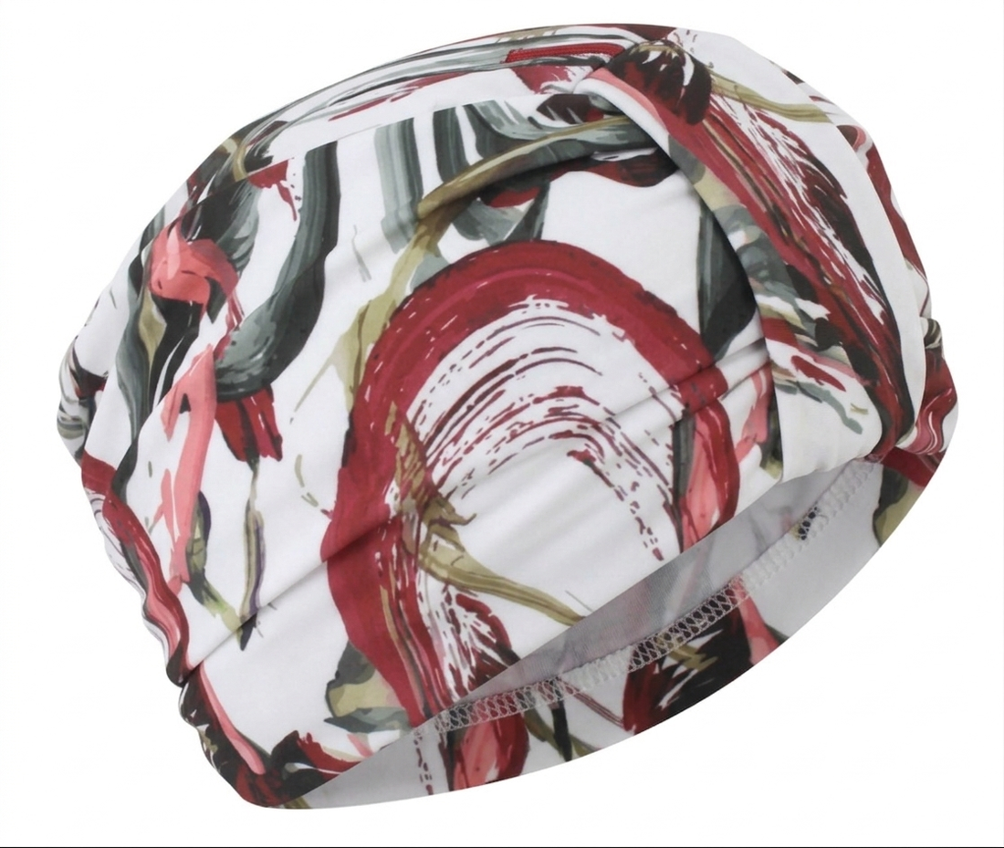 Burgundy tide turban