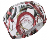Burgundy tide turban