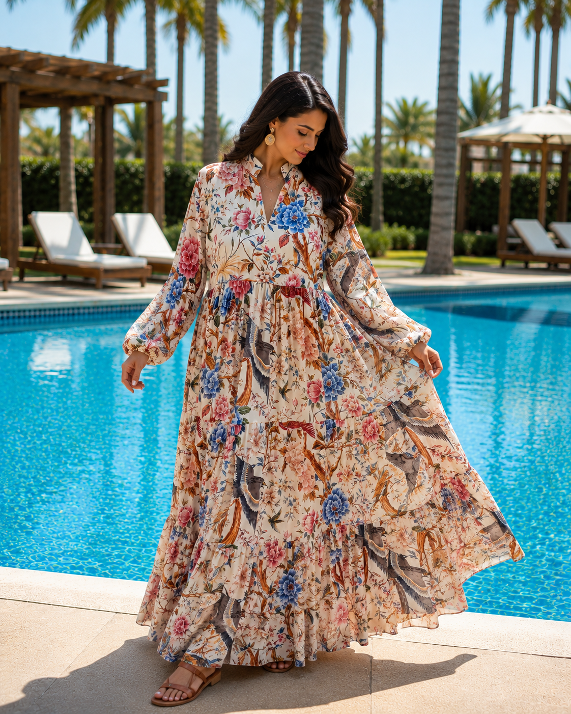 Jungle Tiered Dress
