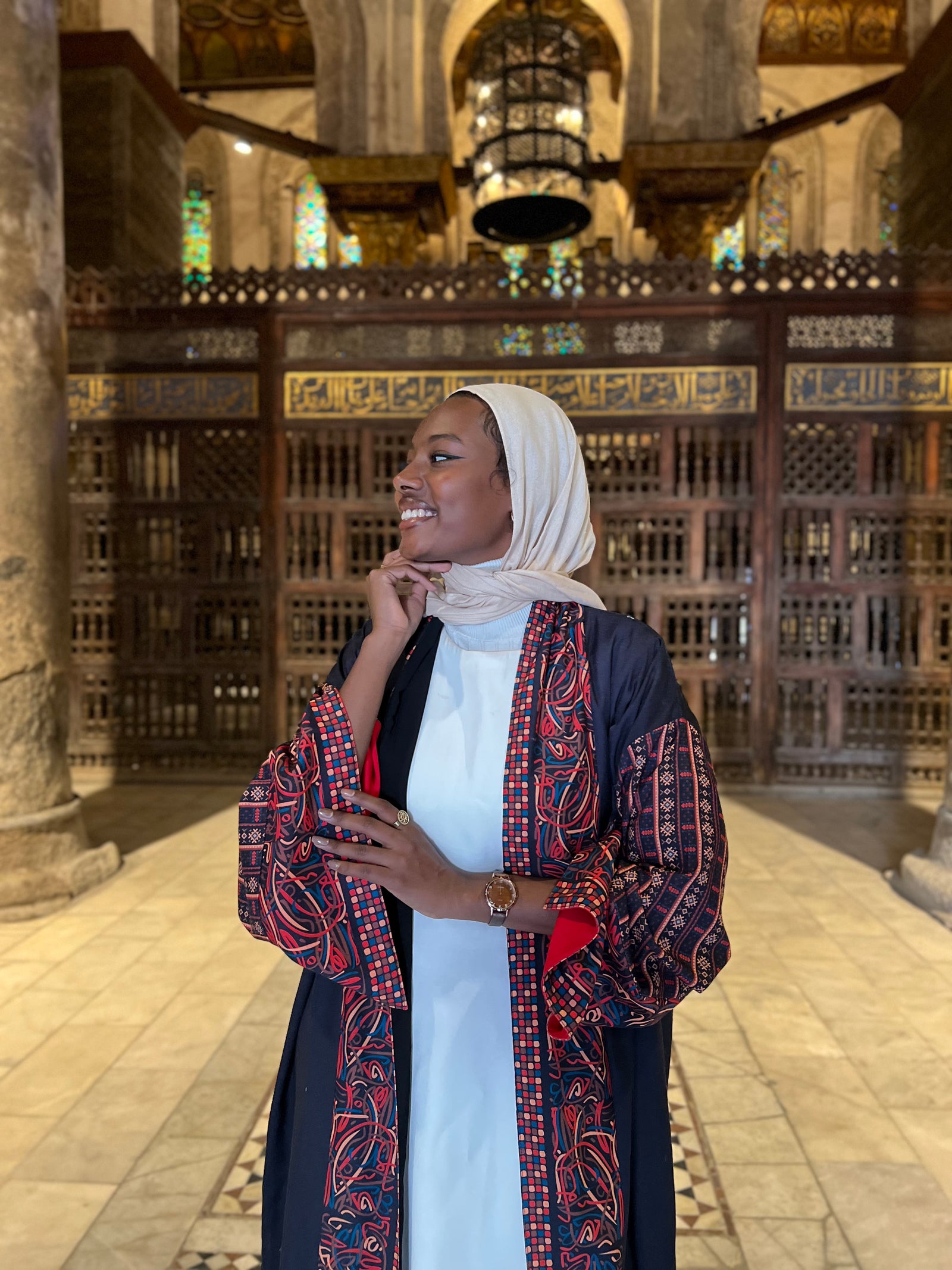Sahara Abaya kimono - Black