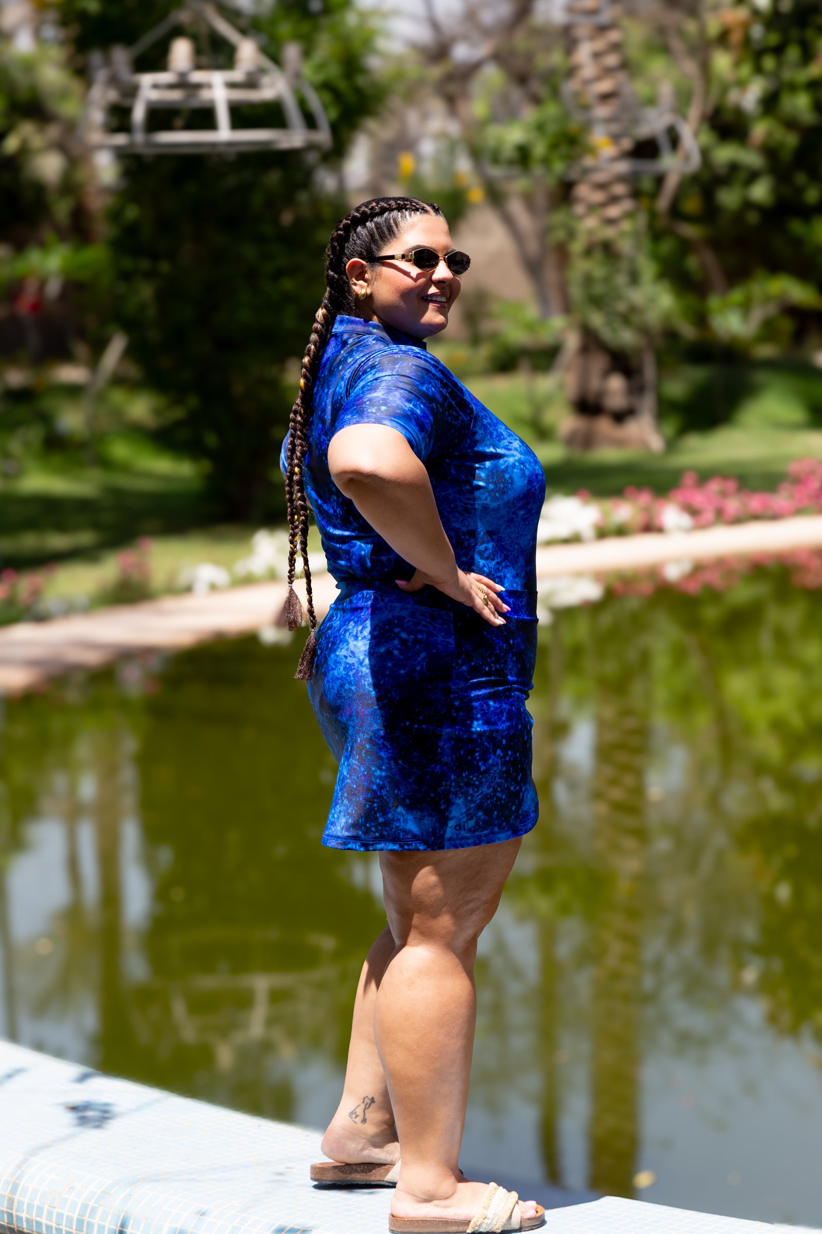 Galaxy skirt cover up - BLue