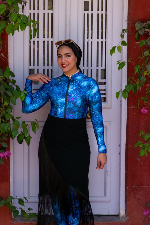 Cosmos Basic Burkini -Turquoise