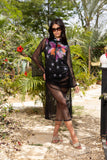 Black Tulle Ruched Dress