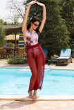 Maroon Tulle Pants