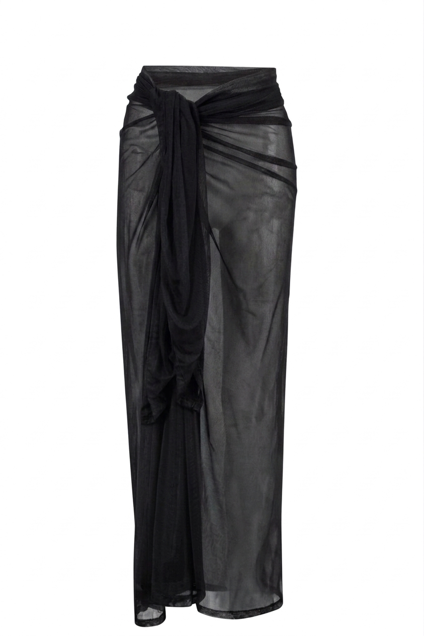 Black Tulle Sarong